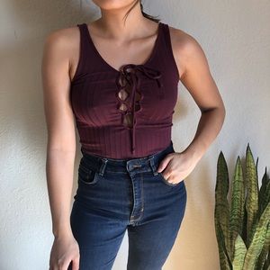 Urban Outfitters Purple Burgundy Top